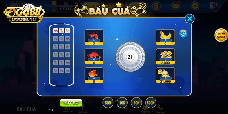 Bí quyết để chiến thắng trong Bầu cua mini Go88